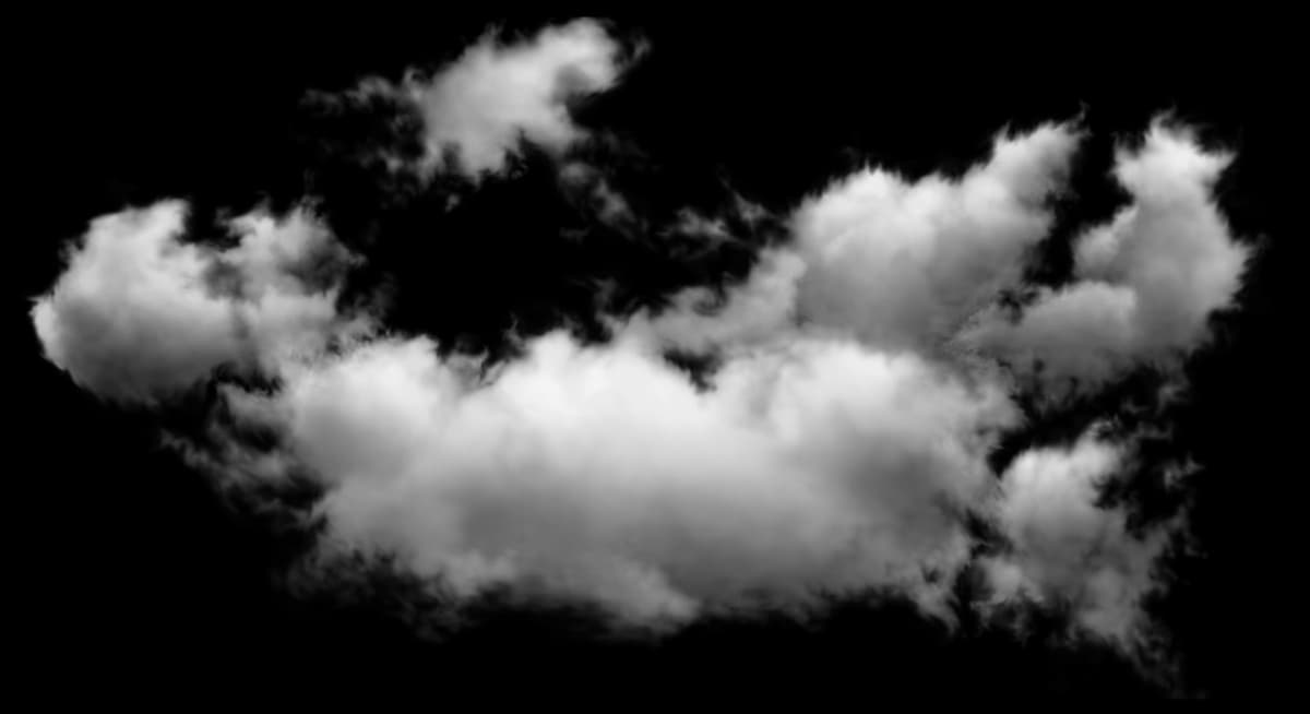 Decorative cloud graphic